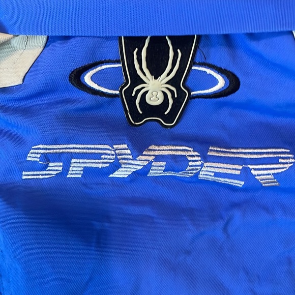 Spyder jacket ski snowboard removable hood zip pockets blue gray black XXL boys - Picture 10 of 16